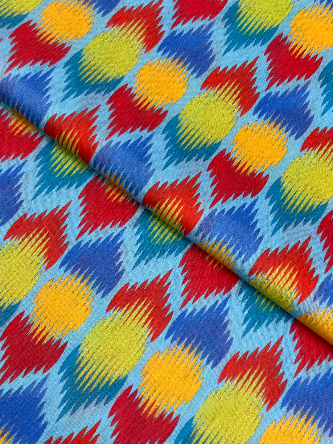 Tie & Dye Digital Print Lawn (TDP-S26-0065), digitally printed lawn fabric by the meter