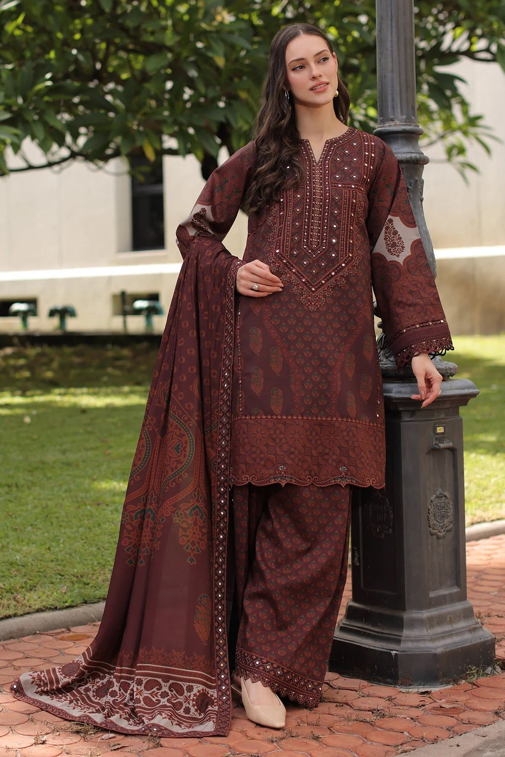 Charizma Aniq Linen ANW7-13 – Charizma 3-piece unstitched suit