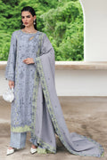 Qalamkar Qlinekari Linen KL-13 (Saahil) – Qalamkar 3-piece unstitched suit
