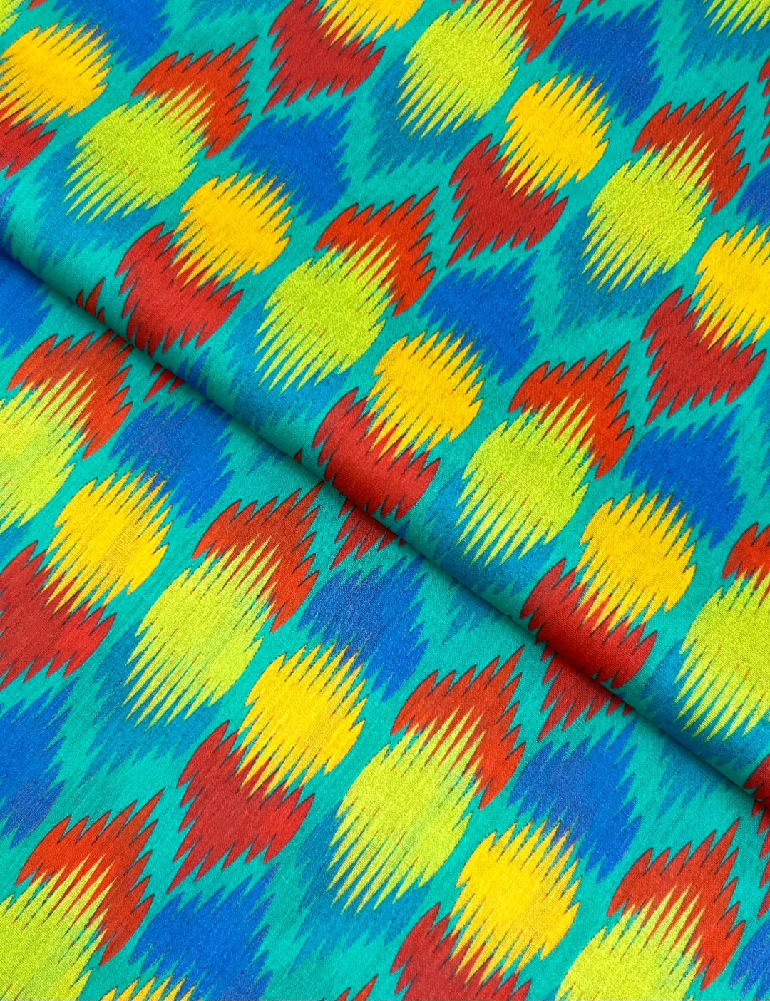 Tie & Dye Digital Print Lawn (TDP-S26-0066), digitally printed lawn fabric by the meter