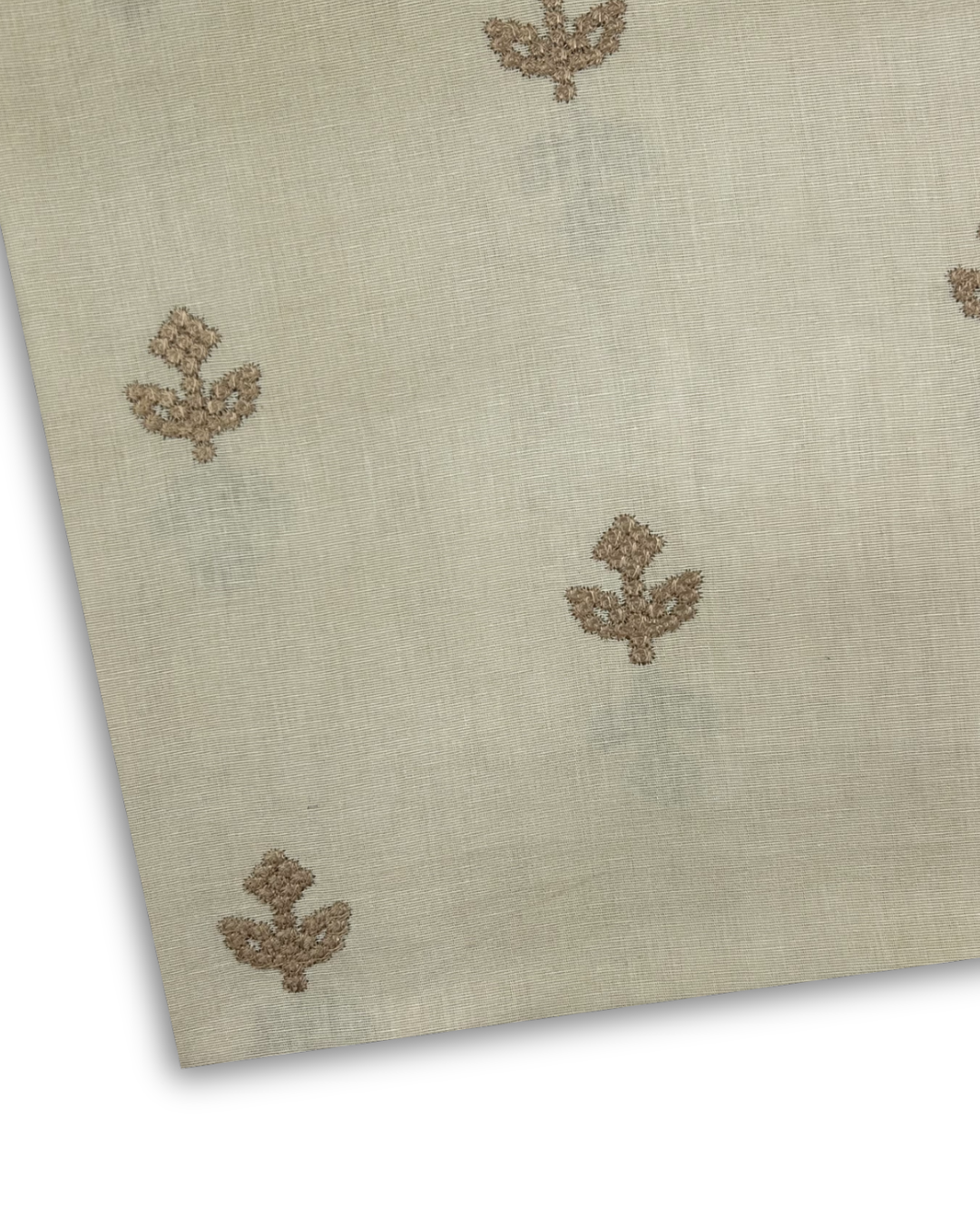 Embroidered Khaddar – Cream (EK-W25-0086), embroidered khaddar fabric by the meter