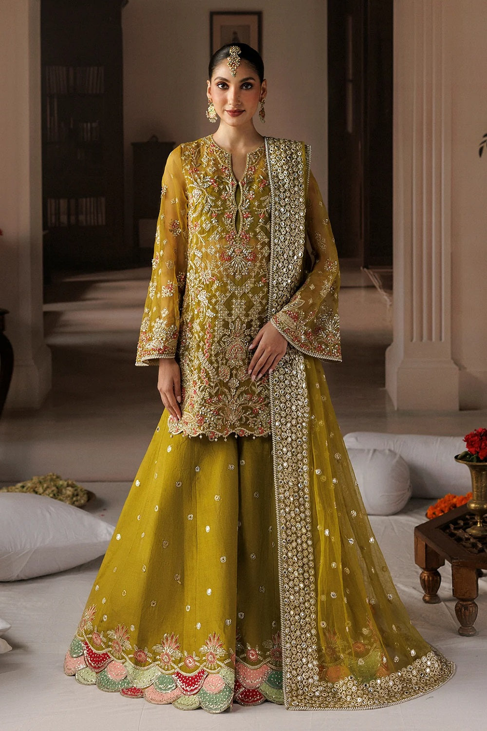 Afrozeh Shehnai Formal AFR-0152 (Zarminay) – Afrozeh 3-piece unstitched suit