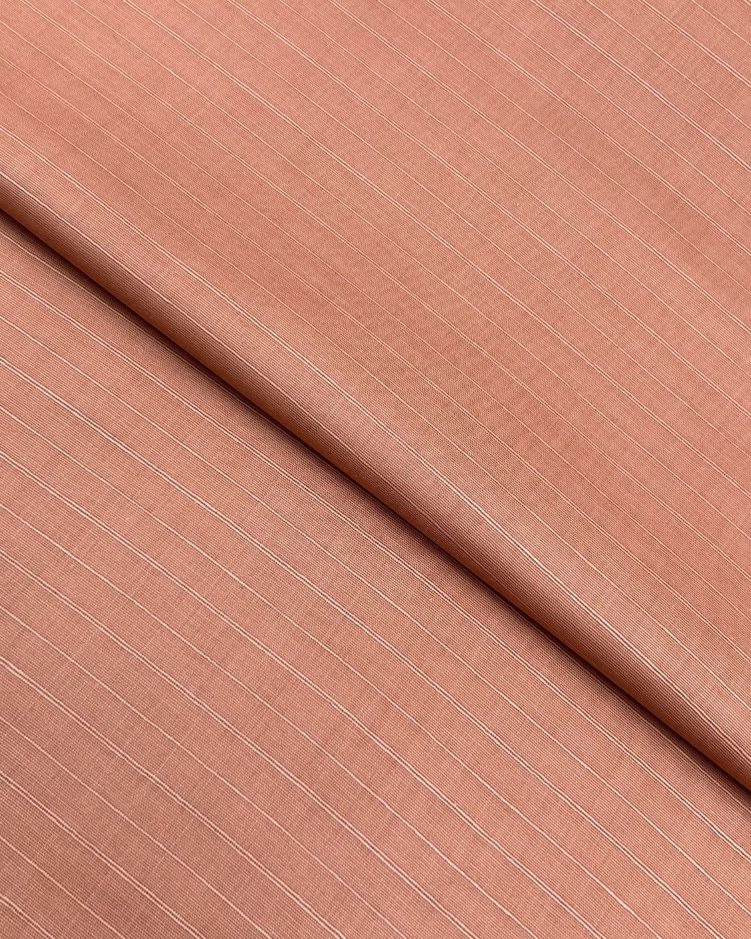Rib Lawn – Peach, self-textured lawn fabric by the meter