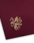 Embroidered Lawn – Maroon (MEL-S26-145), embroidered lawn fabric by the meter