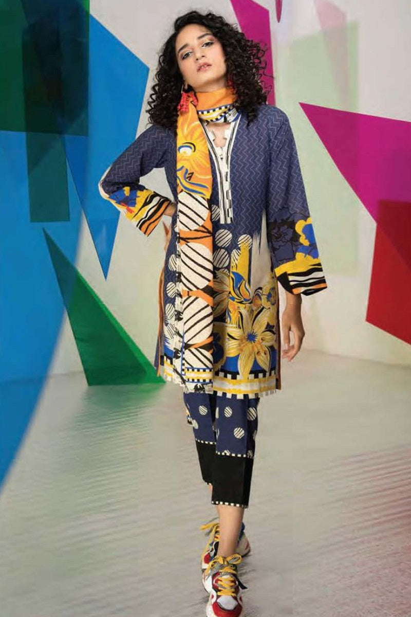 Sapphire Khaddar (Kubra) – Sapphire 3-piece unstitched suit