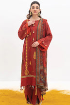 Orient Lawn OTL-21-169 Maroon – Orient 3-piece unstitched suit