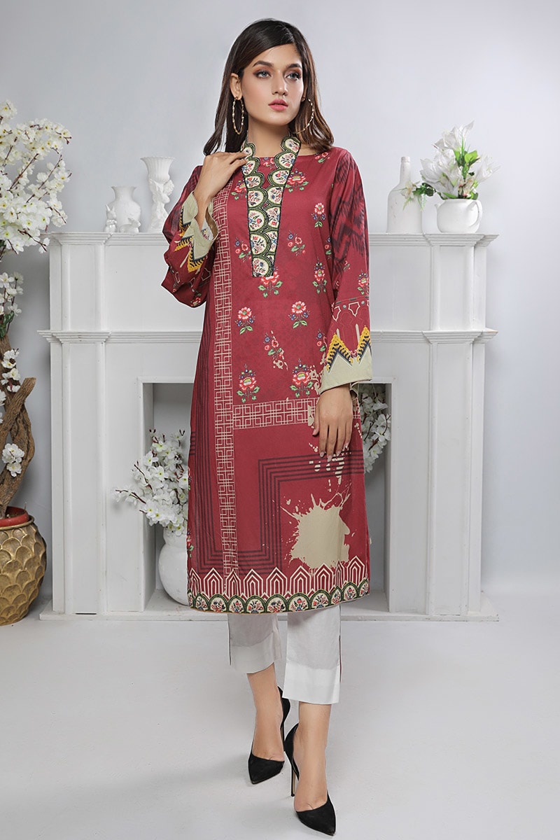 Peridot Lawn KP-36 Kurti – Peridot unstitched shirt