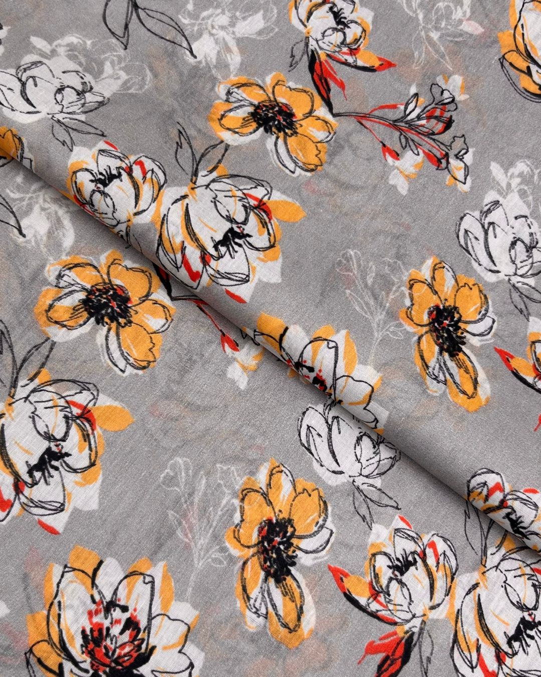 Rang e Bahar Digital Print Lawn fabric