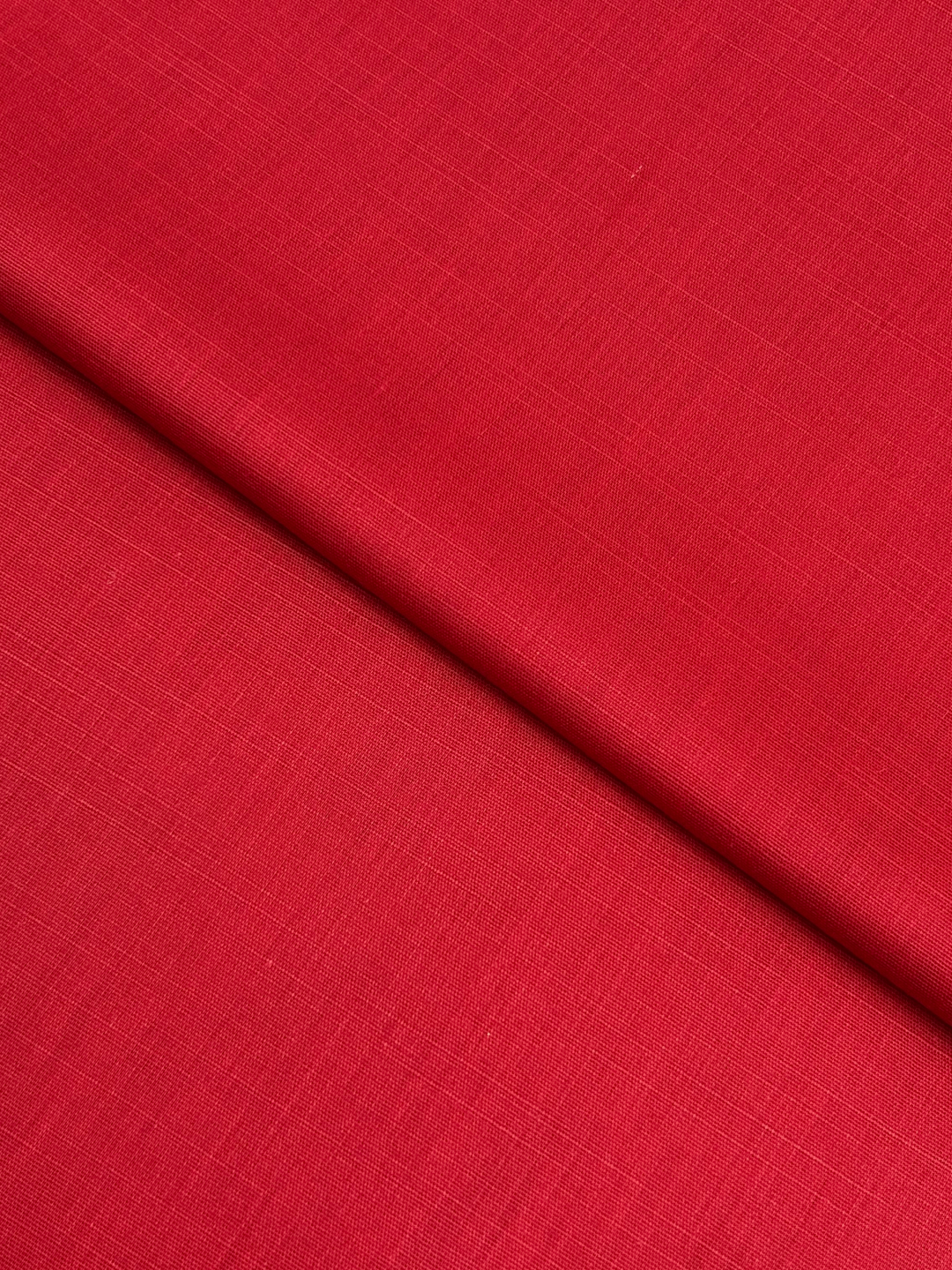 Slub Intermix Lawn – Red (MIL-S25-0014), plain lawn fabric by the meter