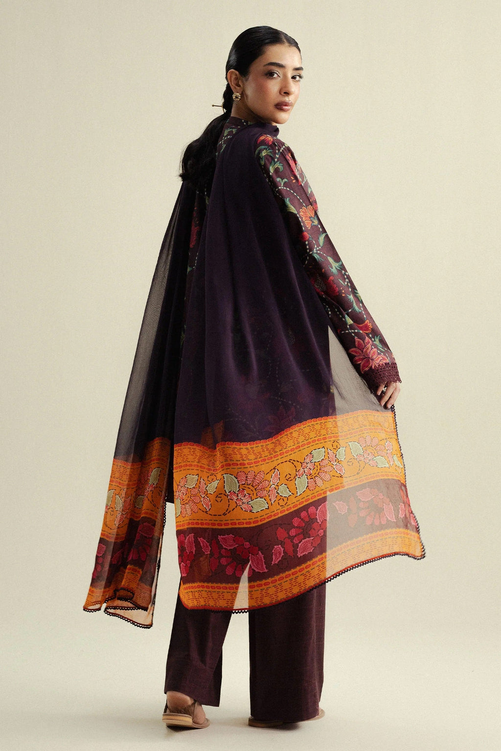 Coco Cambric Prints By Zara Shahjahan D-01A (Meadow), photo 2