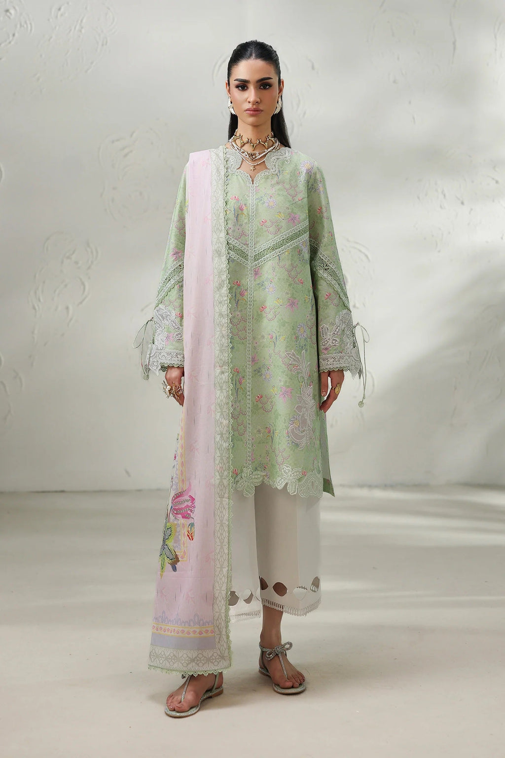 Qalamkar QPrints Lawn QQP-01A (Talya) – Qalamkar 3-piece unstitched suit