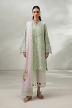 Qalamkar QPrints Lawn QQP-01A (Talya) – Qalamkar 3-piece unstitched suit