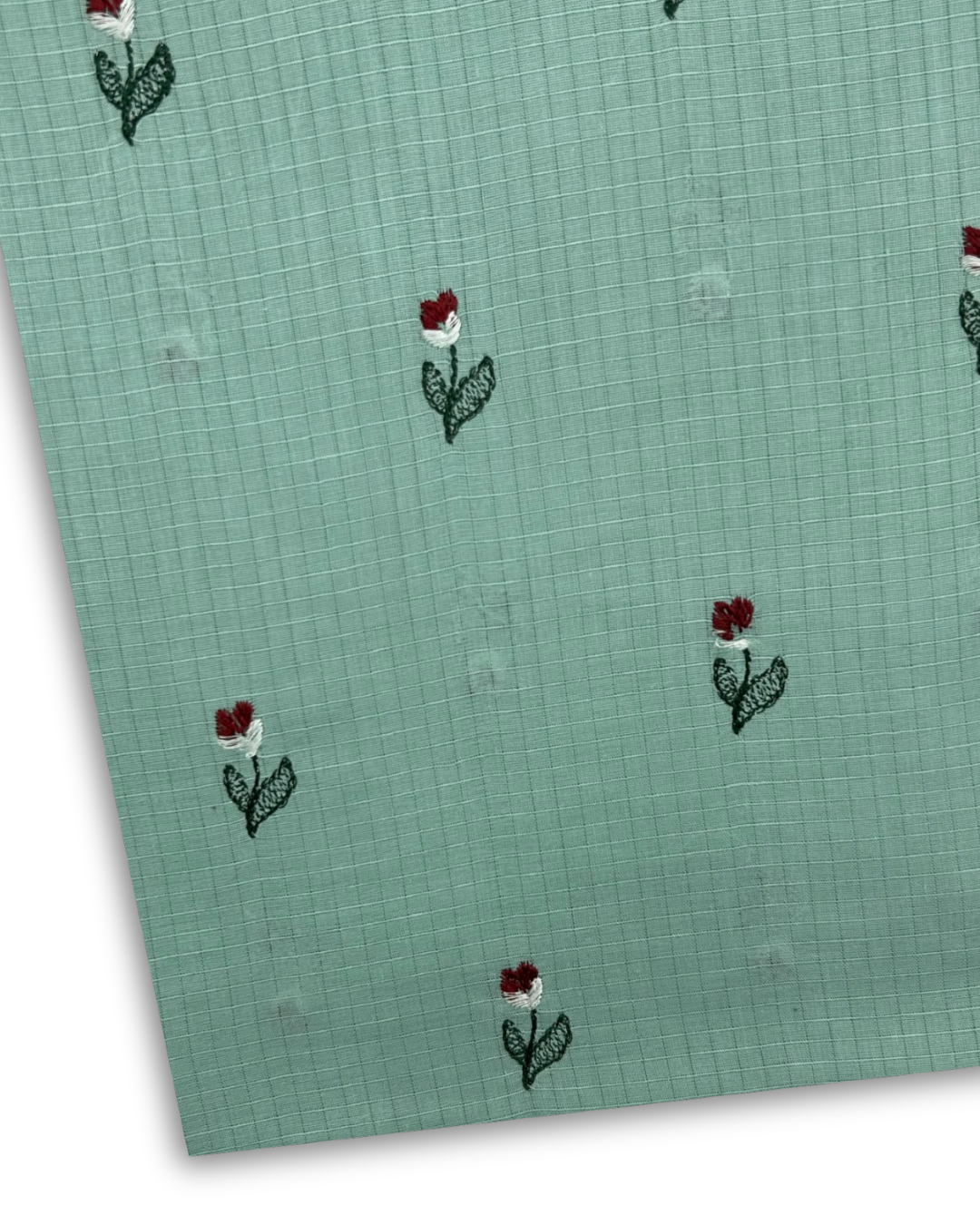 Embroidered Lawn – Aqua fabric