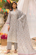 Shaista Printkari Lawn D-202 – Shaista 3-piece unstitched suit