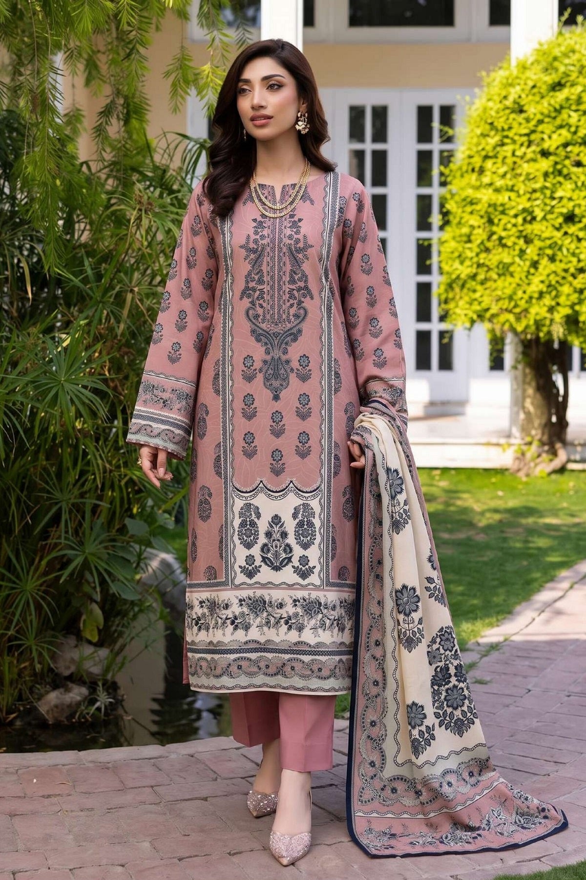 Rang Print Linen By Motifz 2643 – Motifz 3-piece unstitched suit