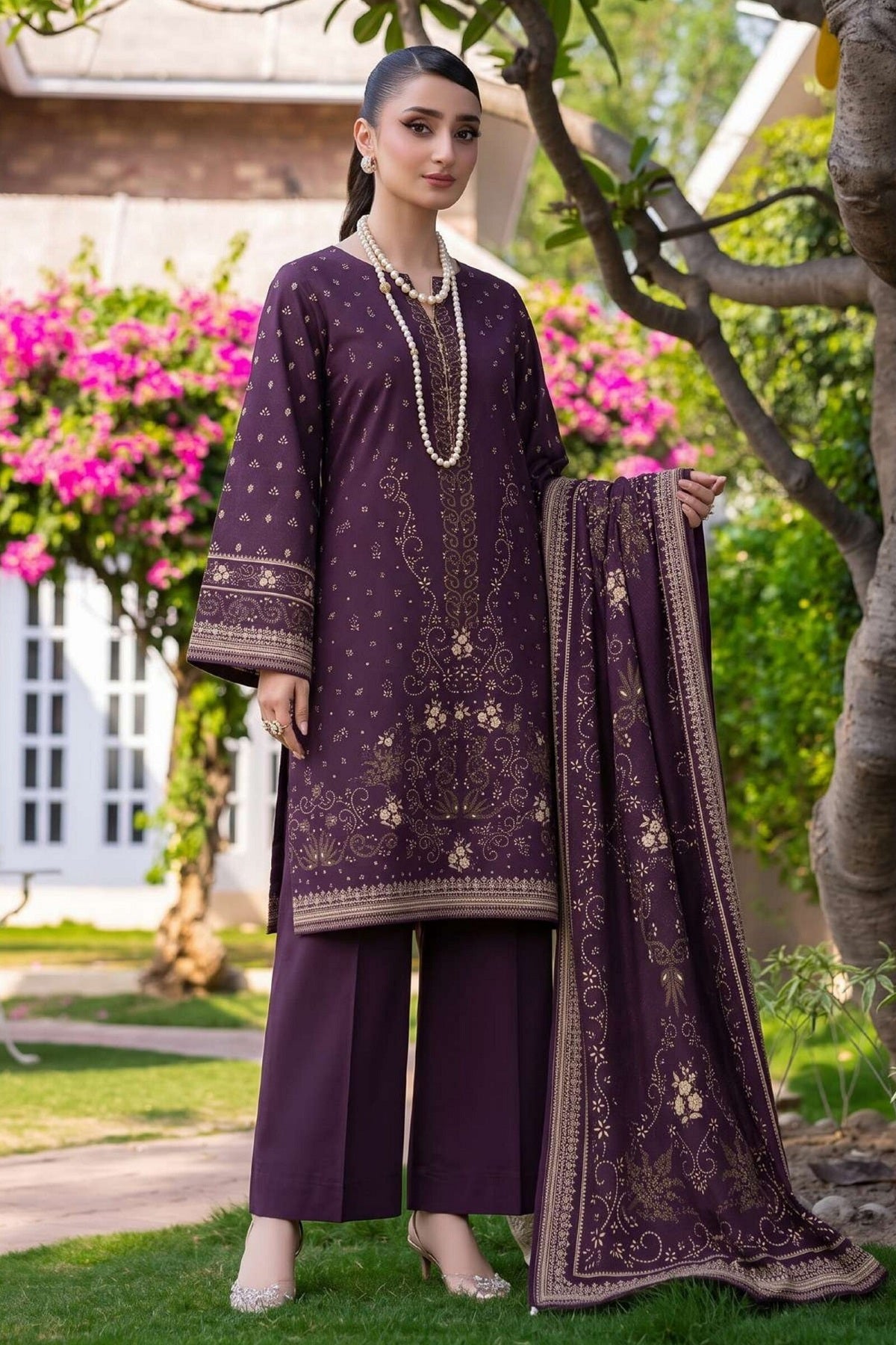 Rang Print Linen By Motifz 2637 – Motifz 3-piece unstitched suit