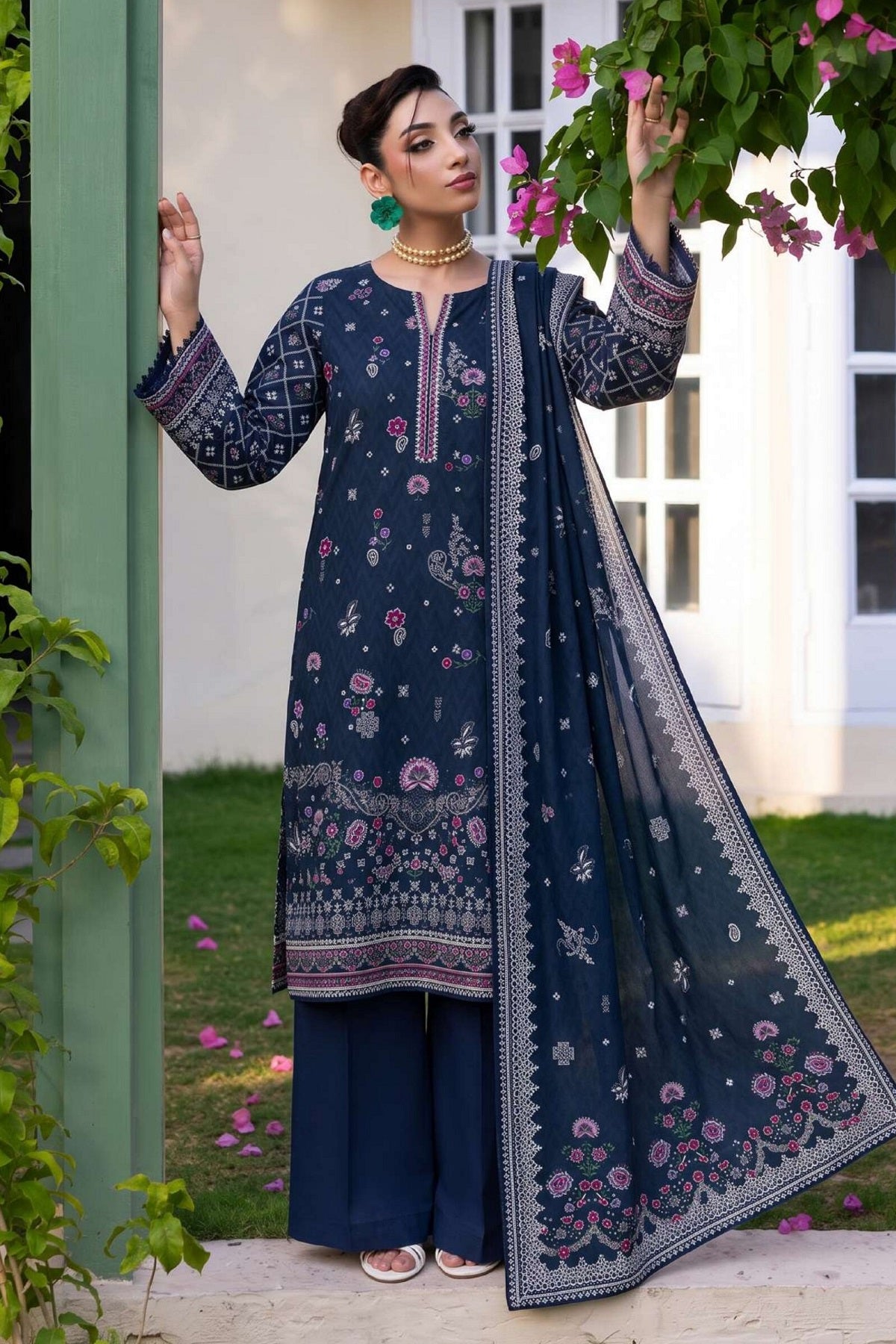 Rang Print Linen By Motifz 2638 – Motifz 3-piece unstitched suit