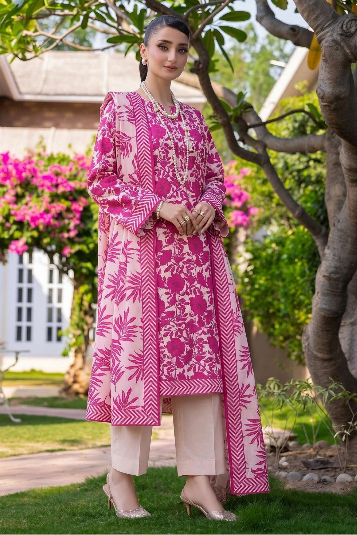 Rang Print Linen By Motifz 2640 – Motifz 3-piece unstitched suit