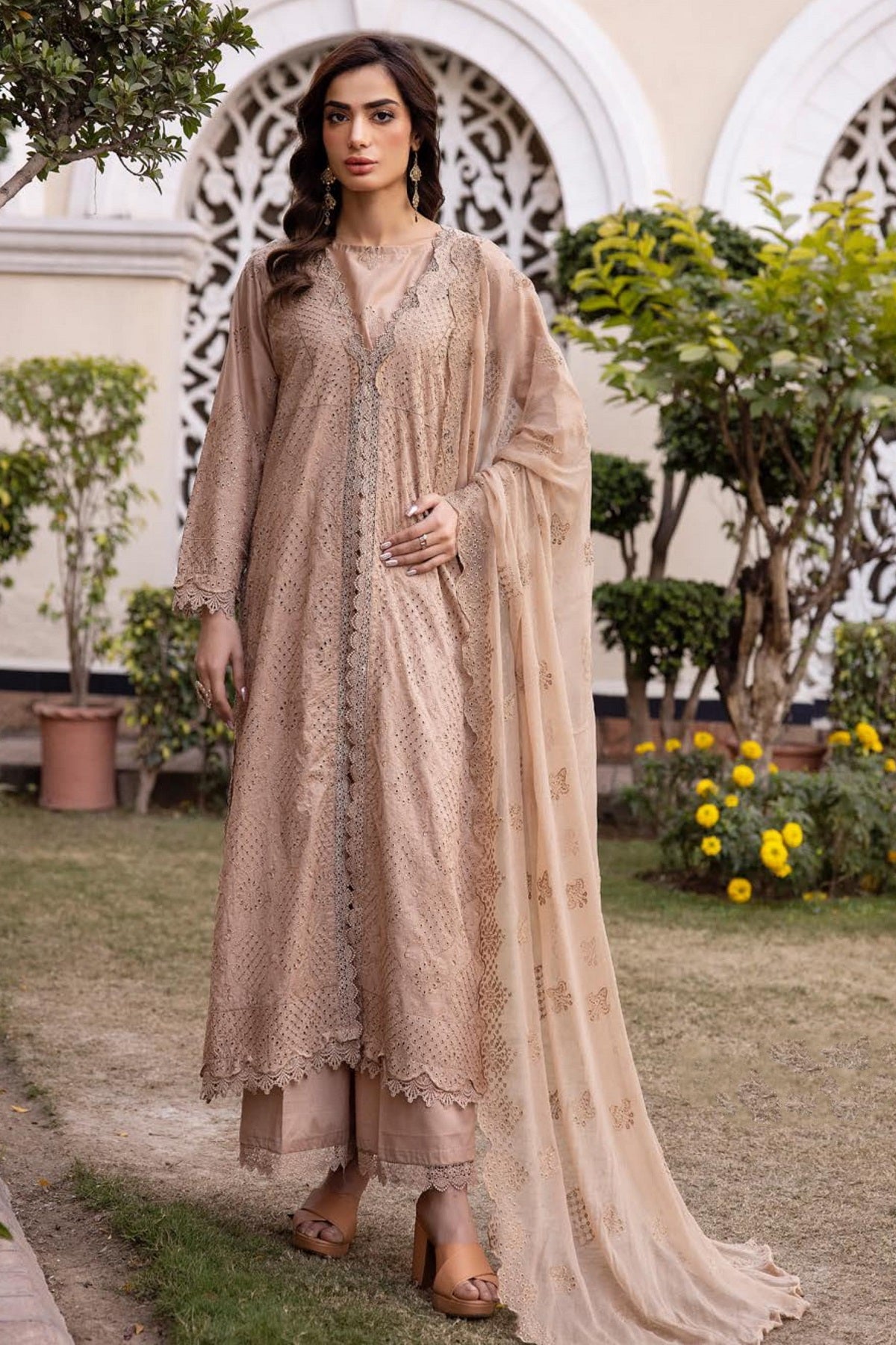 Khoobsurat Chikankari Lawn C-208 – Khoobsurat 3-piece unstitched suit