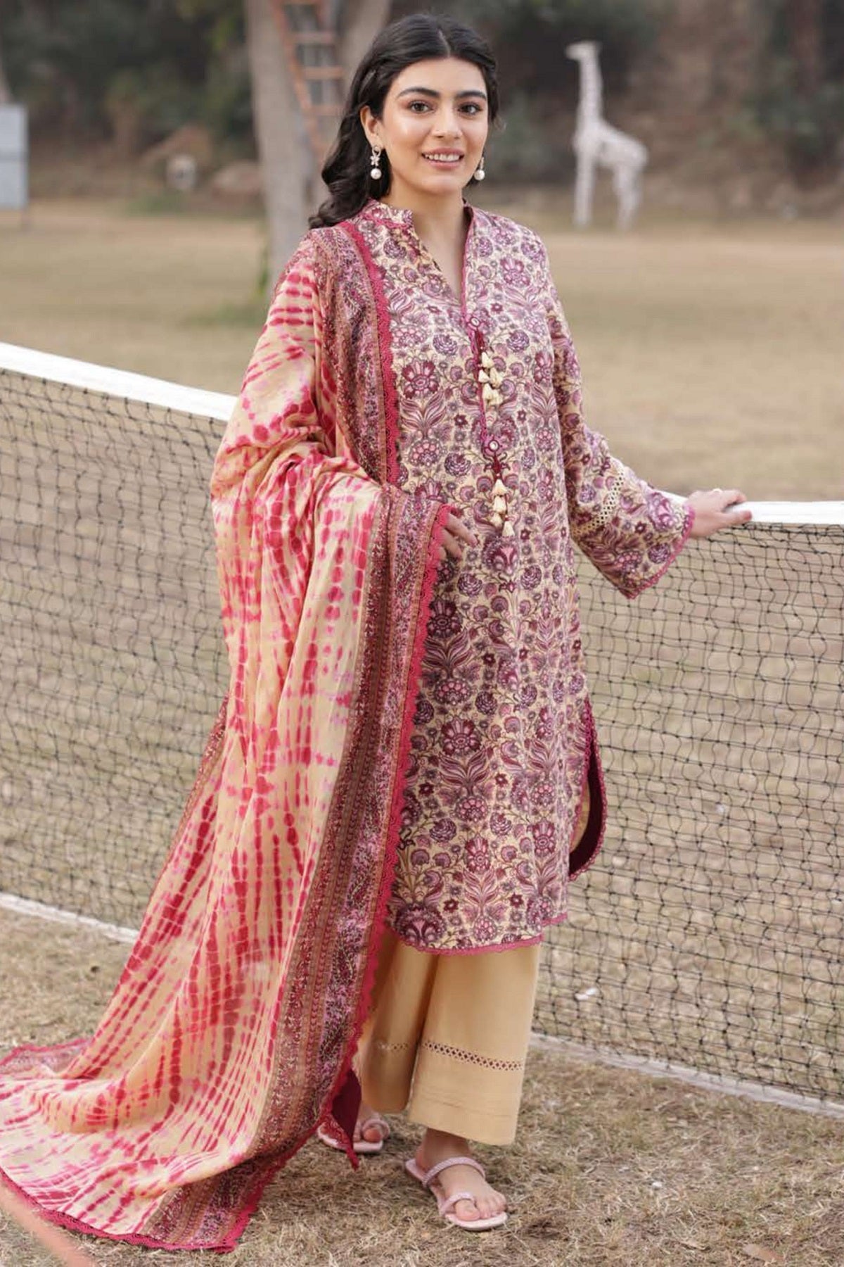 Asim Jofa Print Lawn AJUBJ-21 – Asim Jofa 3-piece unstitched suit