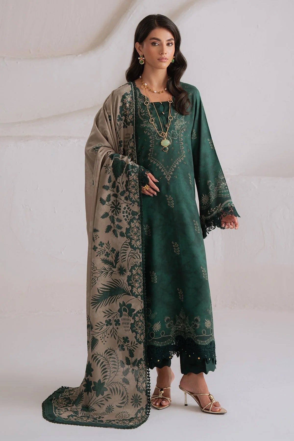 Nureh Signature Print Viscose SP-215 – Nureh 3-piece unstitched suit