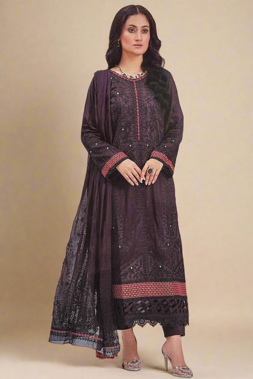 Marjjan Premium Lawn MNC-217E – Marjjan 3-piece unstitched suit
