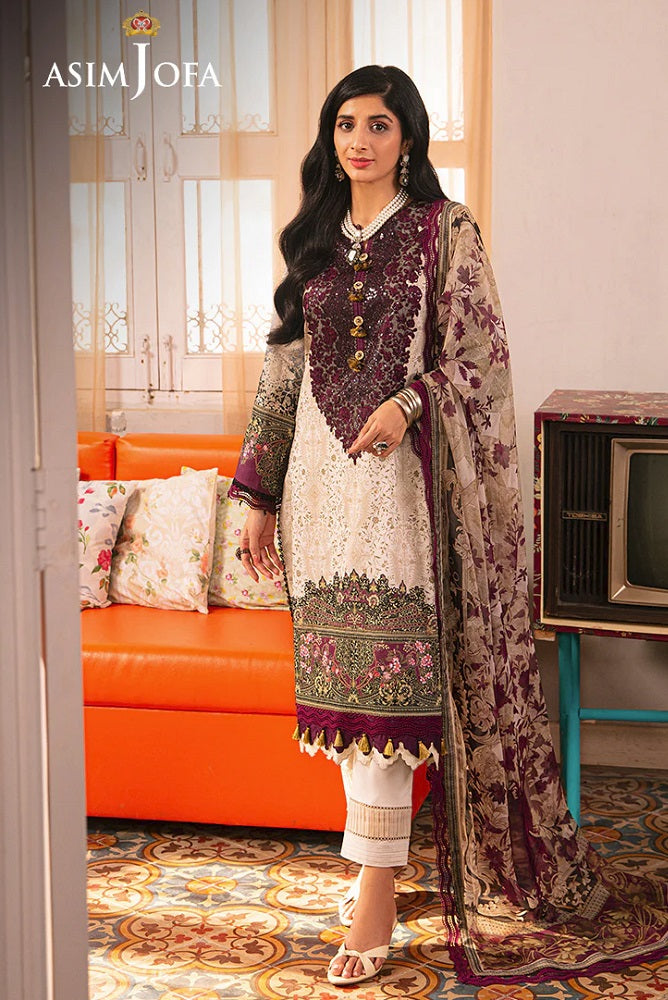 Asim Jofa Aira Lawn AJAR-21 – Asim Jofa 3-piece unstitched suit
