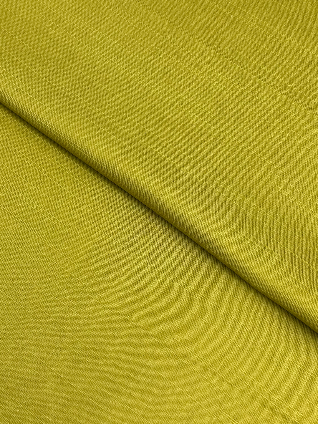 Slub Intermix Lawn – Yellow (MIL-S25-0018), plain lawn fabric by the meter