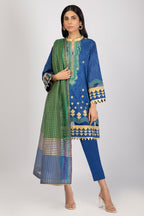 Al Karam Lawn SS-22.1-22-Blue – Al Karam 3-piece unstitched suit