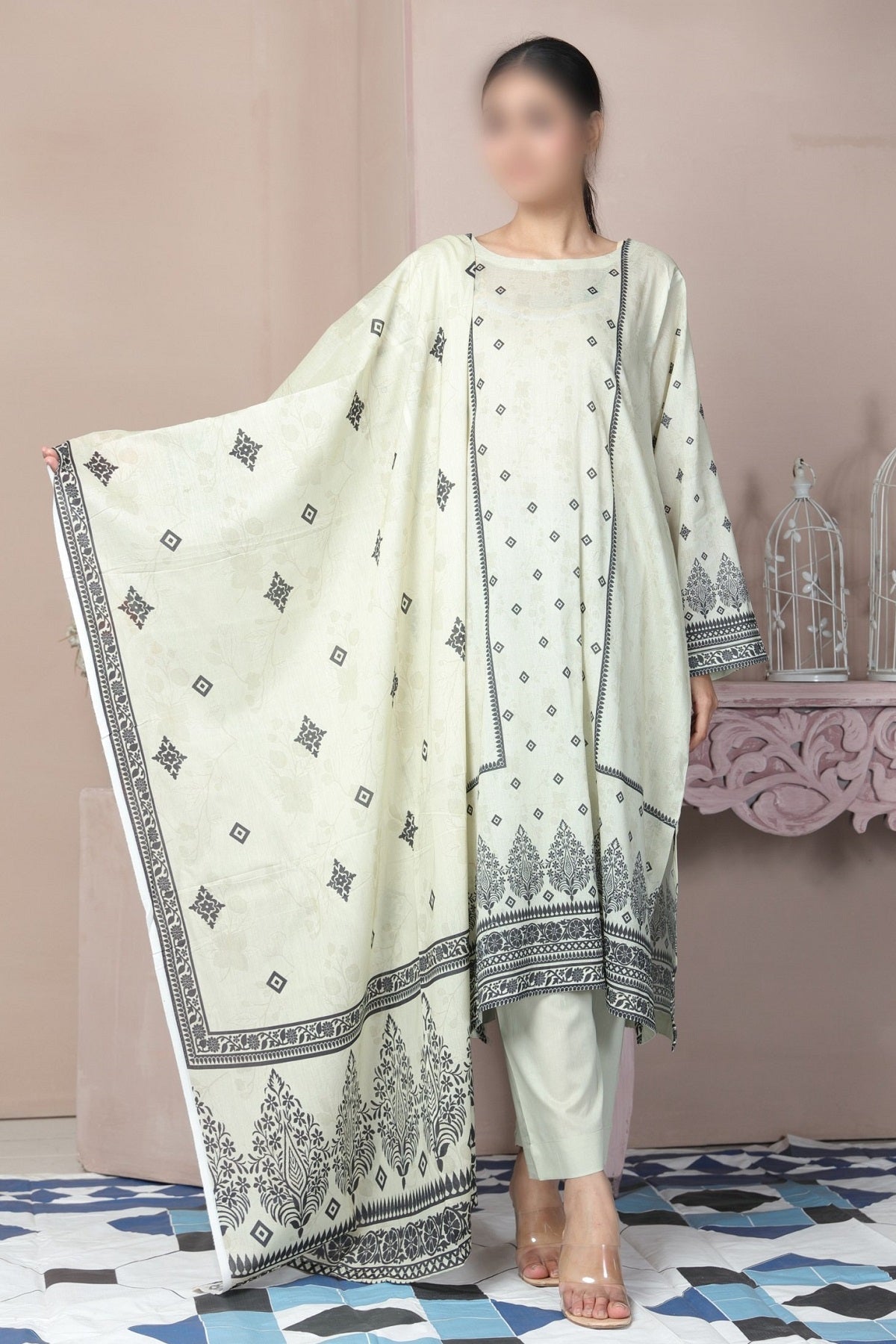 Alishba Print Lawn RL-2242 by Colorita – Colorita 3-piece unstitched suit