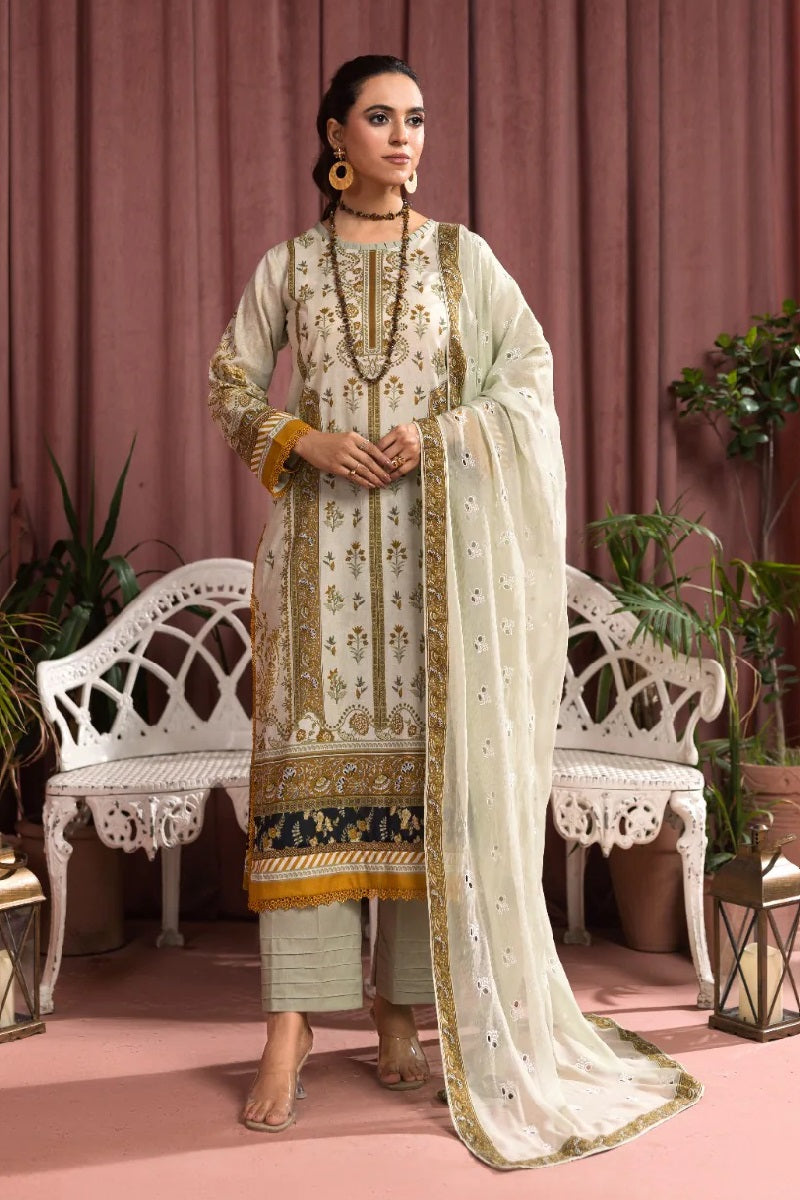 Pankh Bahar Print Lawn By Azam Arts D-2249 – Azam Arts 3-piece unstitched suit