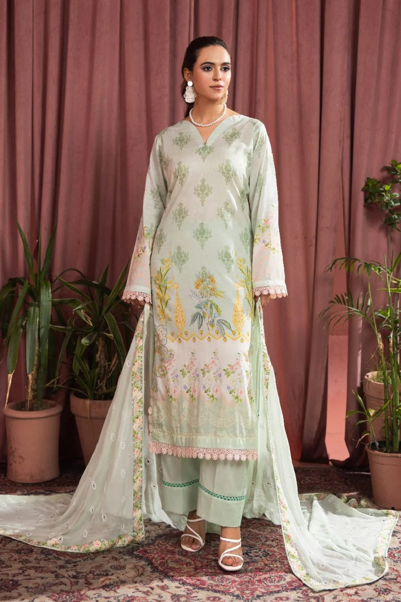 Pankh Bahar Print Lawn By Azam Arts D-2252 – Azam Arts 3-piece unstitched suit
