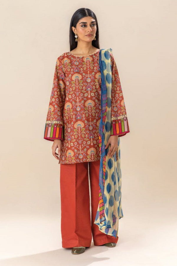 Beechtree Lawn 23U32 – Beechtree 3-piece unstitched suit
