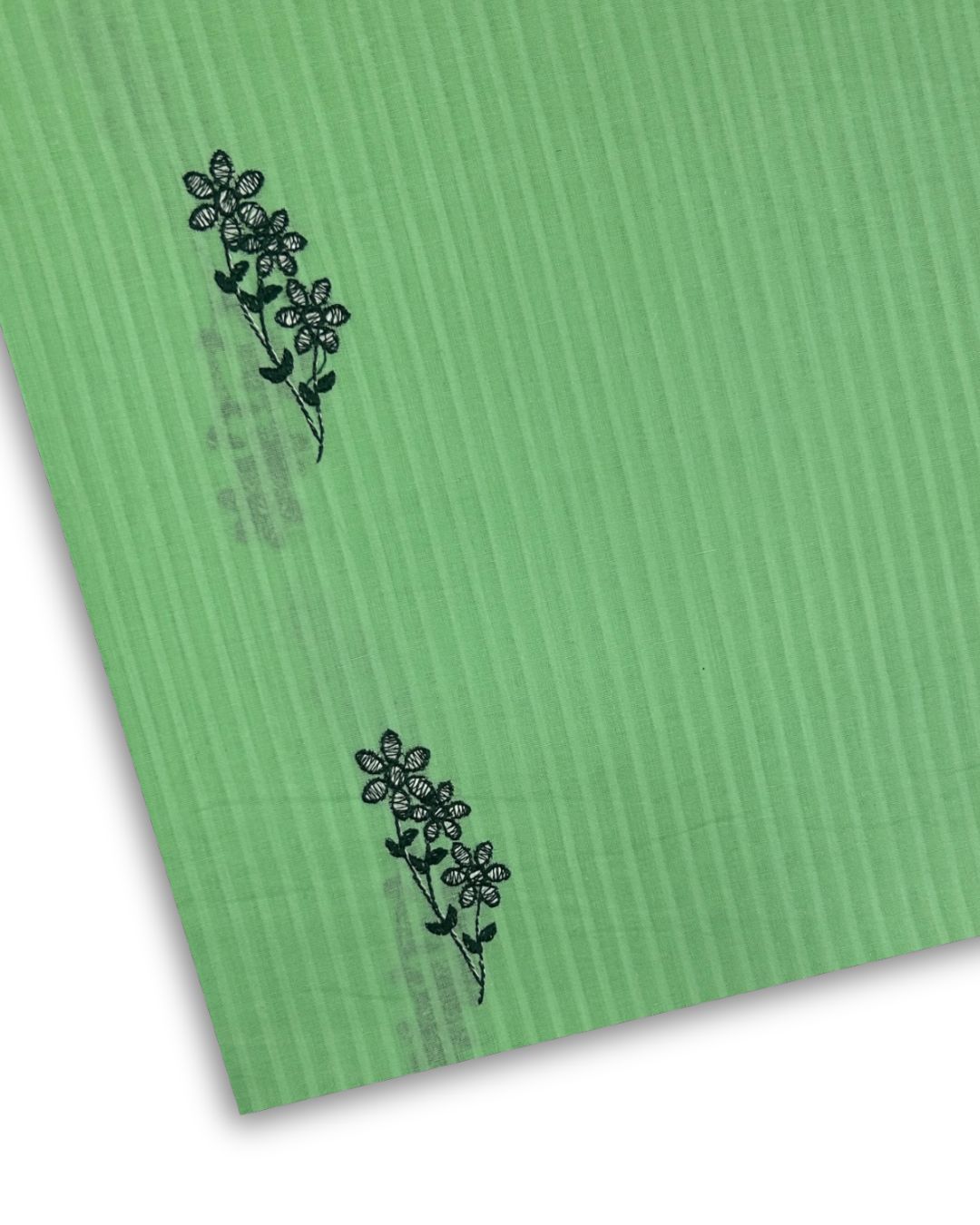 Embroidered Lawn – Green fabric