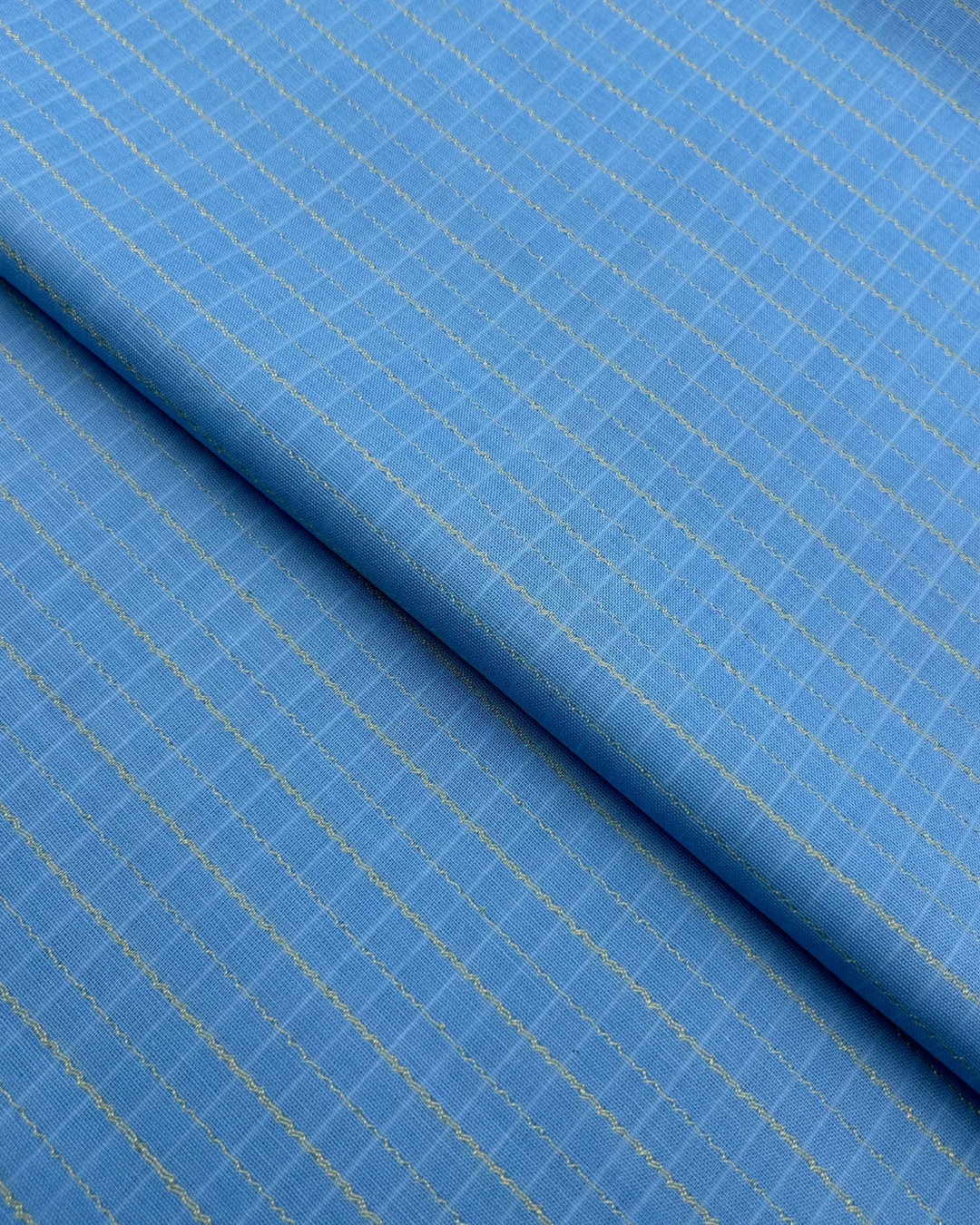 Maisuri Lawn – Blue (SML-S25-0074), self-textured lawn fabric by the meter
