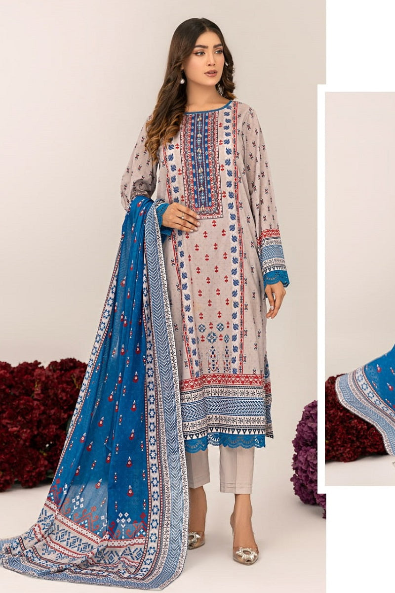 Sundas Print Lawn D-2597 by Murashe – Murashe 3-piece unstitched suit
