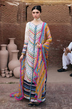 Kahf Aangan Print Lawn KPS-2A – Kahf 3-piece unstitched suit