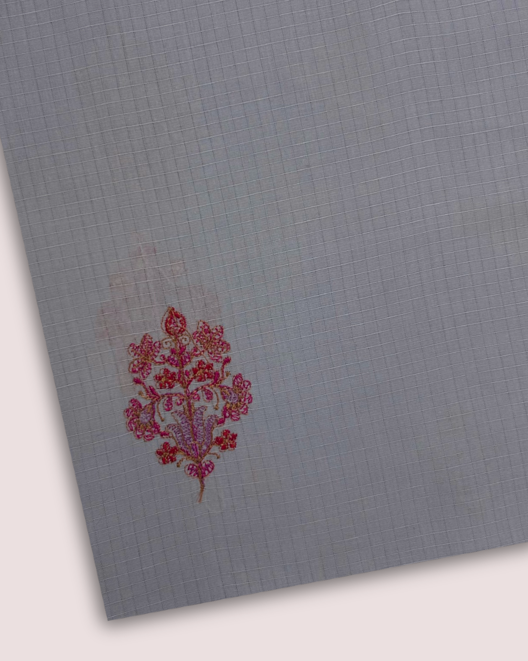 Embroidered Lawn – Blue fabric