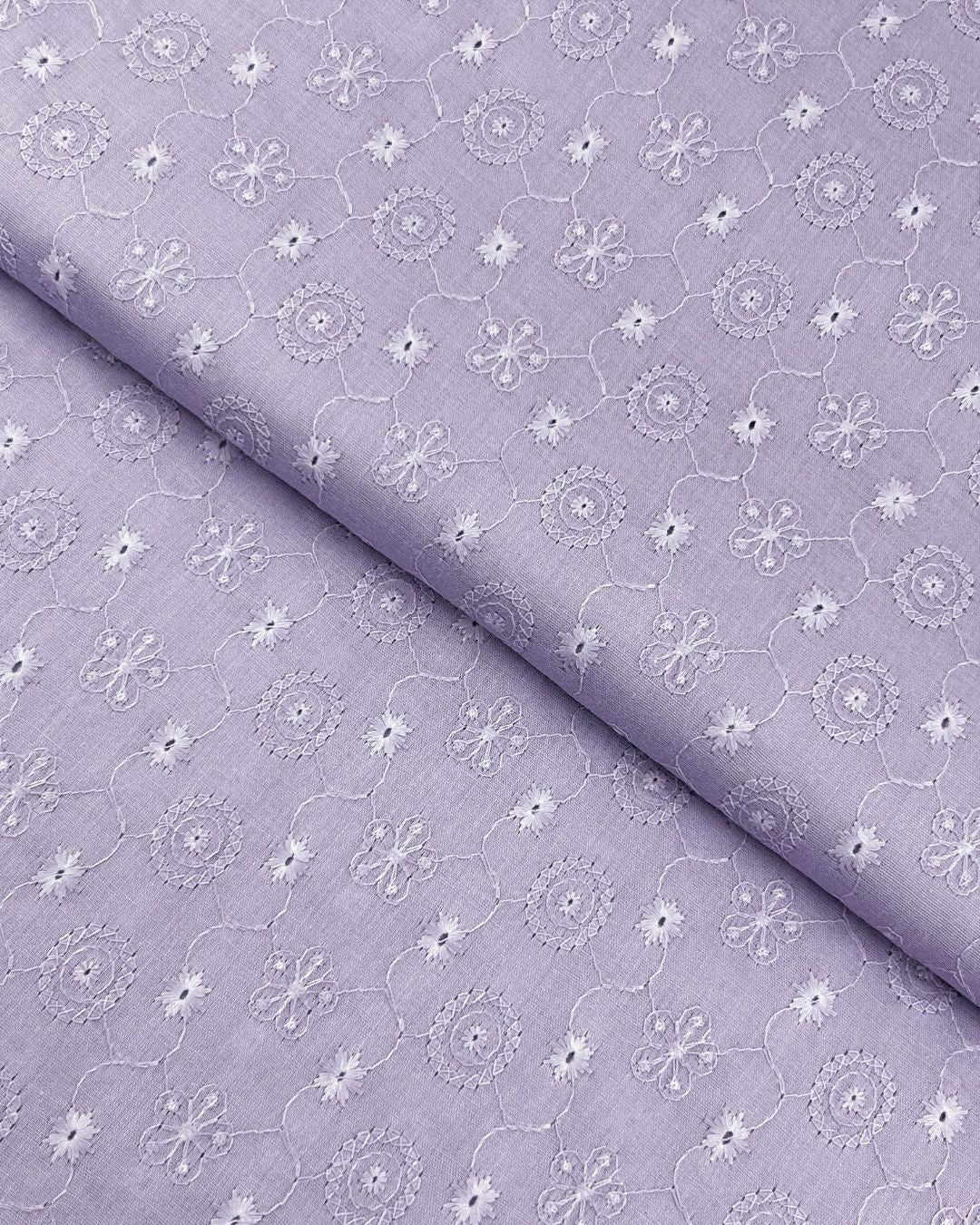 Chikankari Lawn – Lilac fabric