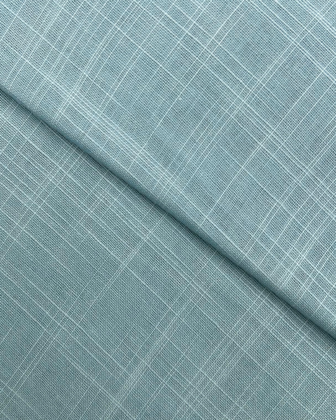 Cross Slub Khaddar – Ice Blue, plain khaddar fabric by the meter