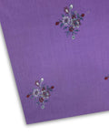 Embroidered Lawn – Purple (MEL-S26-103), embroidered lawn fabric by the meter