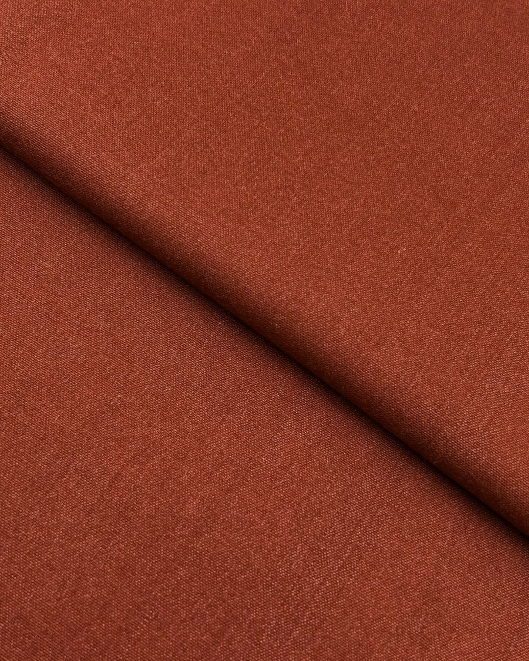 Peach Wool – Rust (PWO-W26-0004), plain peach wool fabric by the meter