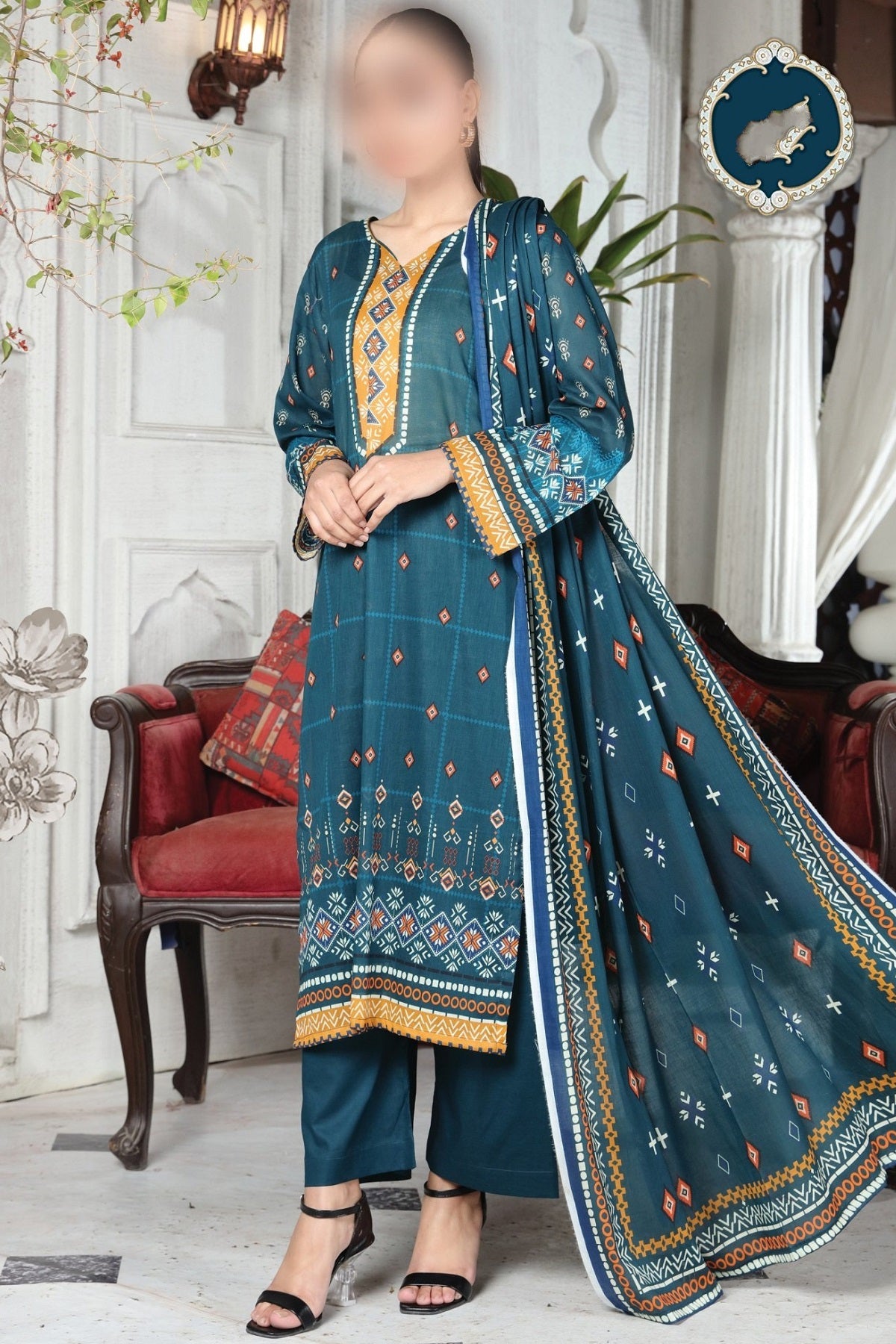 Oriens Print Lawn RL-317 by Colorita – Colorita 3-piece unstitched suit
