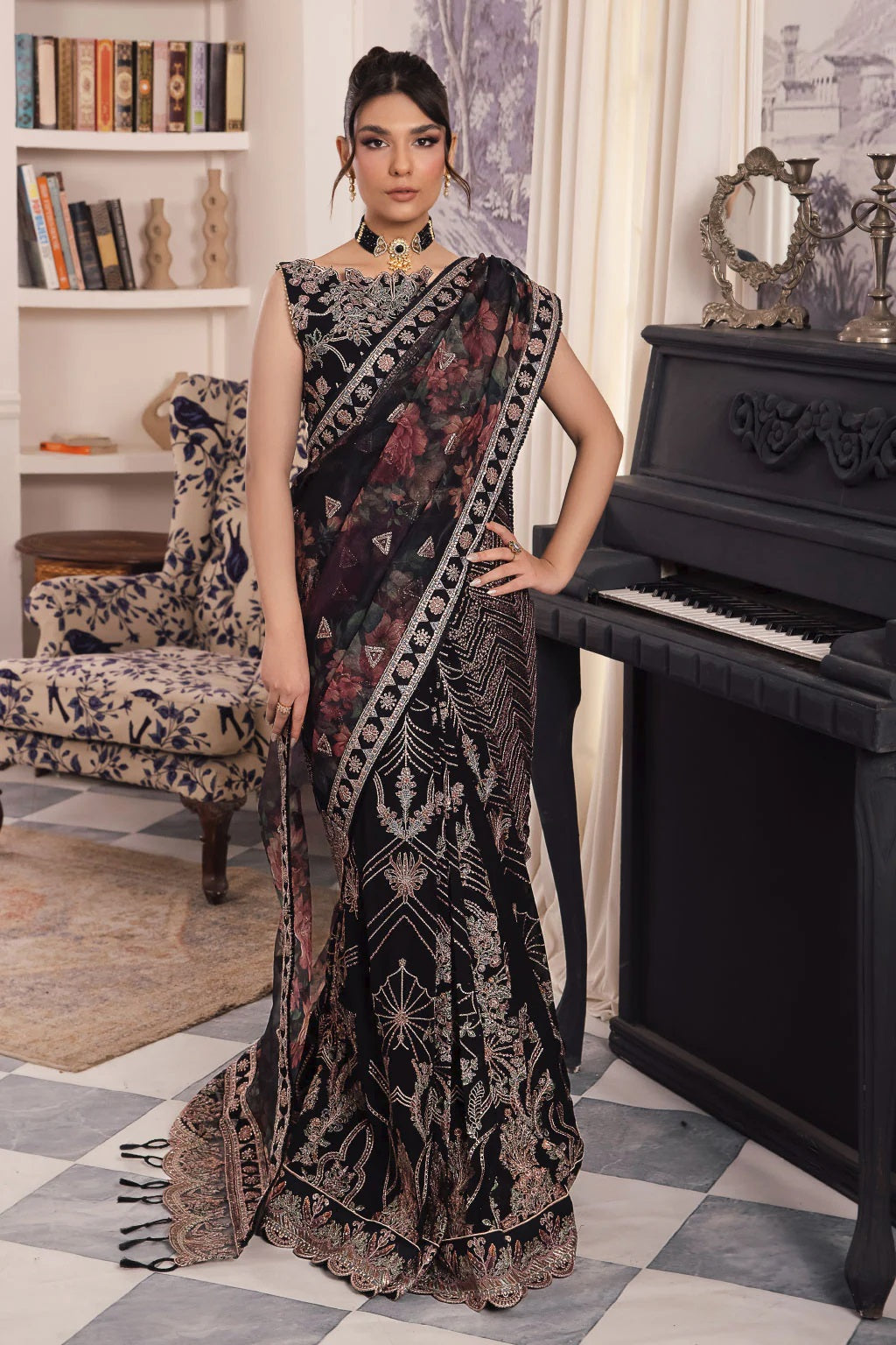 Iznik Chinon Formal Wear CC-32 (Kiah) – Iznik 3-piece unstitched suit
