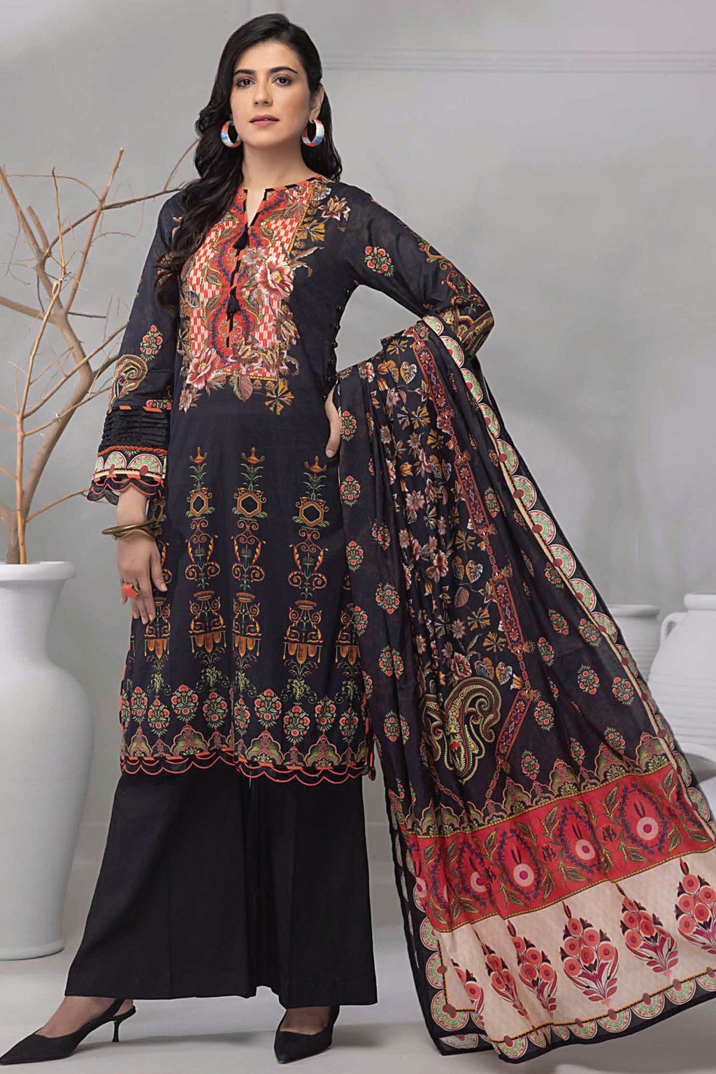 Gul Ahmed Lawn CA-32007 – Gul Ahmed 3-piece unstitched suit