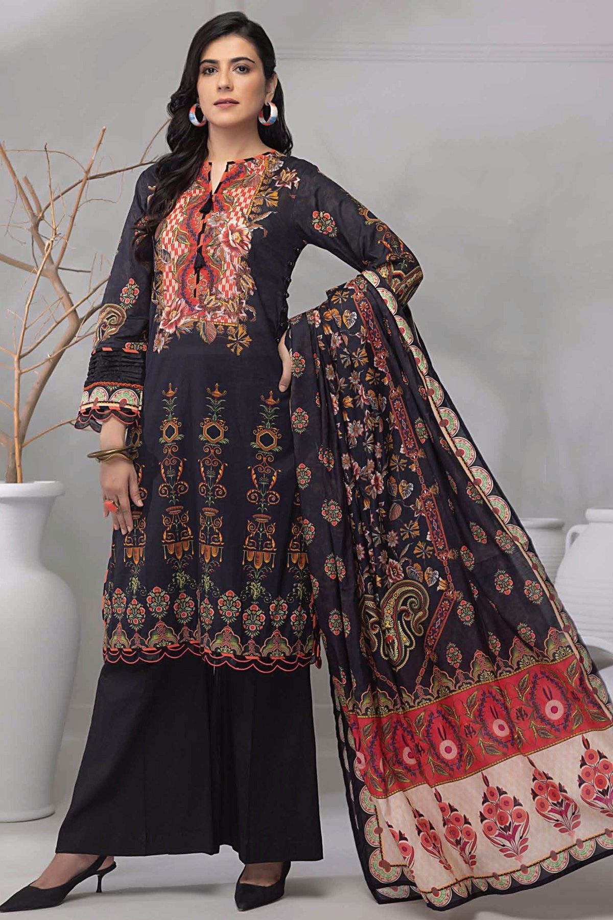 Gul Ahmed Lawn CA-32007 – Gul Ahmed 3-piece unstitched suit