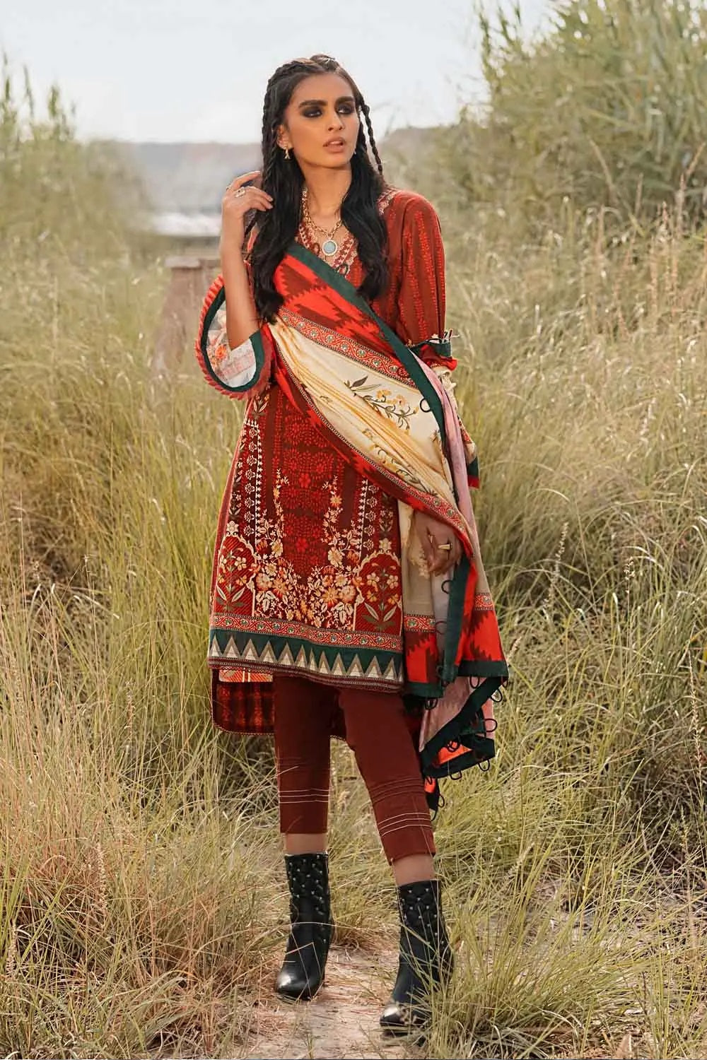 Gul Ahmed Khaddar CV-12003 – Gul Ahmed 3-piece unstitched suit