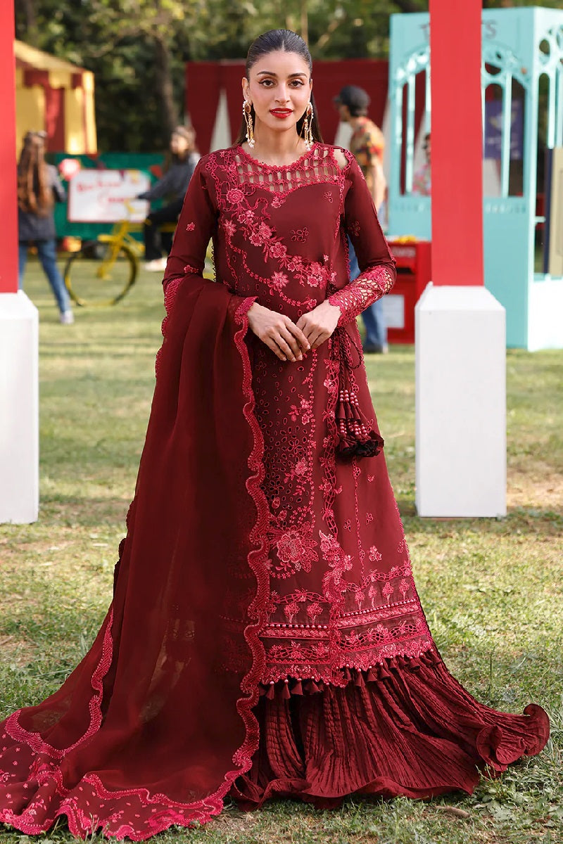 Bin Ilyas Carnival Luxury Lawn 34B – Bin Ilyas 2-piece unstitched suit