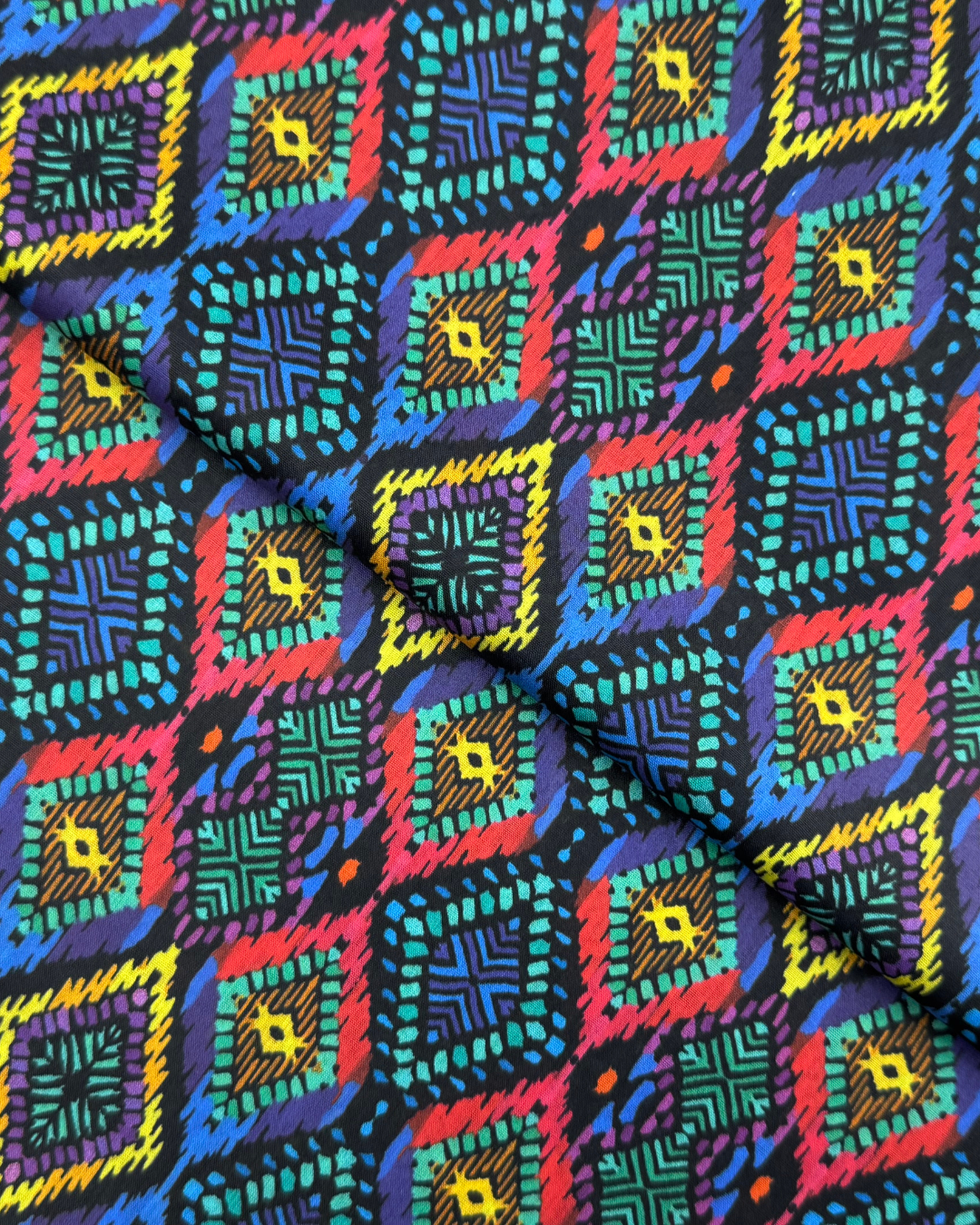 Tie & Dye Digital Print Lawn fabric