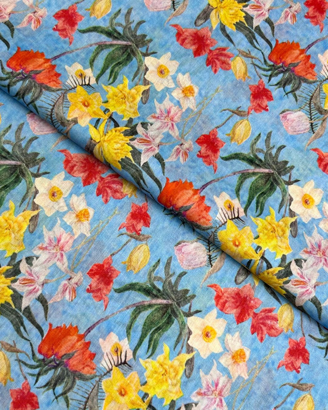 Rang e Bahar Digital Print Lawn (REBD-S26-0694), digitally printed lawn fabric by the meter